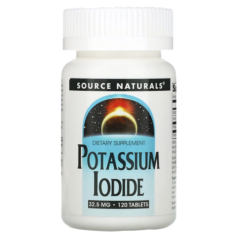 Source Naturals Potassium Iodide 32.5 mg 120 viên 1 Source Naturals Potassium Iodide 32.5 mg 120 Tablets 021078016069