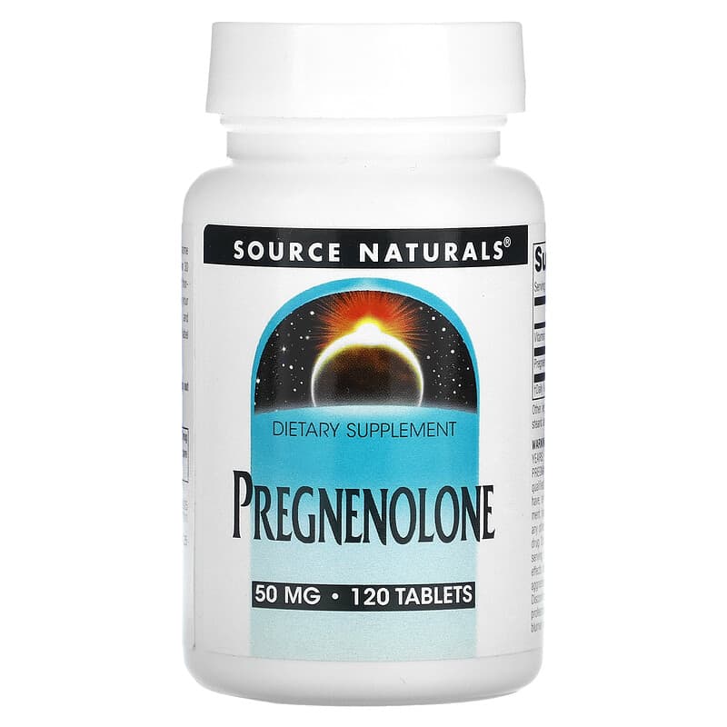 Source Naturals Pregnenolone 50 mg 120 Tablets 1 Source Naturals Pregnenolone 50 mg 120 Tablets 021078009252