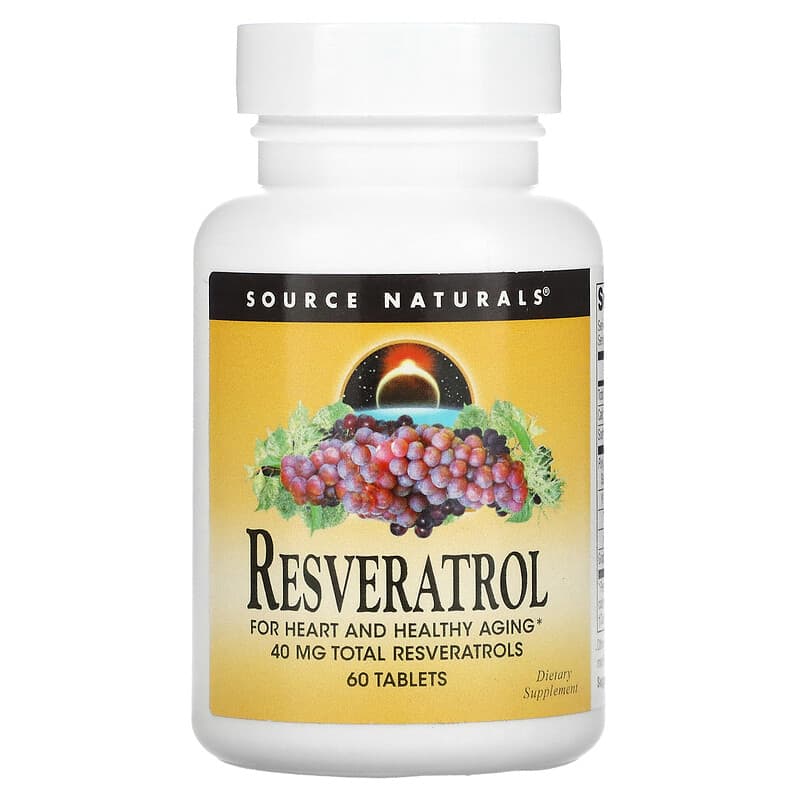 Source Naturals Resveratrol 60 Tablets 1 Source Naturals Resveratrol 60 Tablets 021078010111