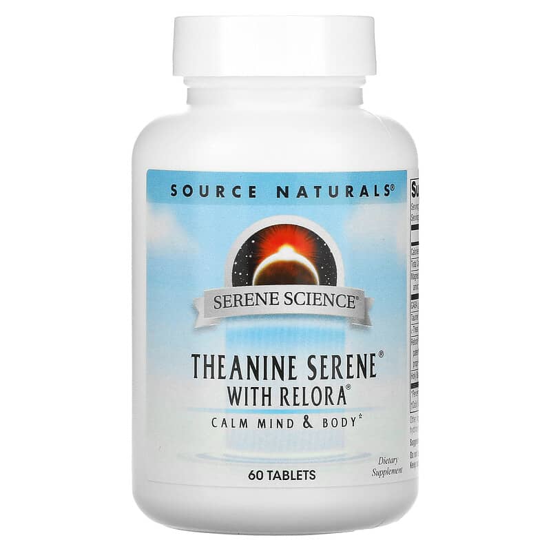 Source Naturals Serene Science Theanine Serene with Relora 60 Tablets 1 Source Naturals Serene Science Theanine Serene with Relora 60 Tablets 021078017721