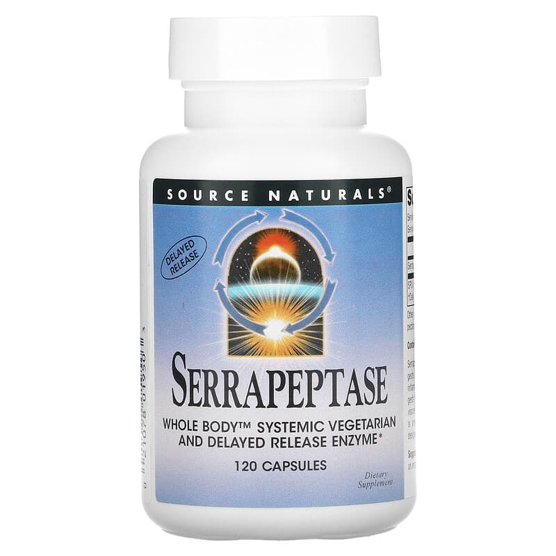 Source Naturals Serrapeptase 120 viên 1 Source Naturals Serrapeptase 120 Capsules 021078019503
