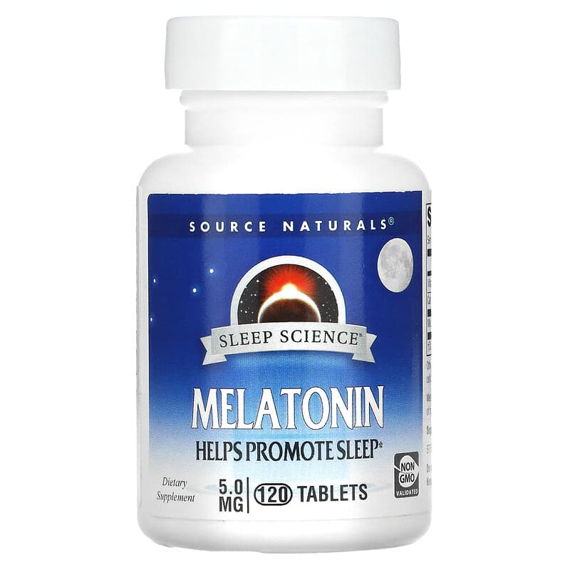 Source Naturals Melatonin 5 mg 120 viên 1 Source Naturals Sleep Science Melatonin 5 mg 120 Tablets 021078005575