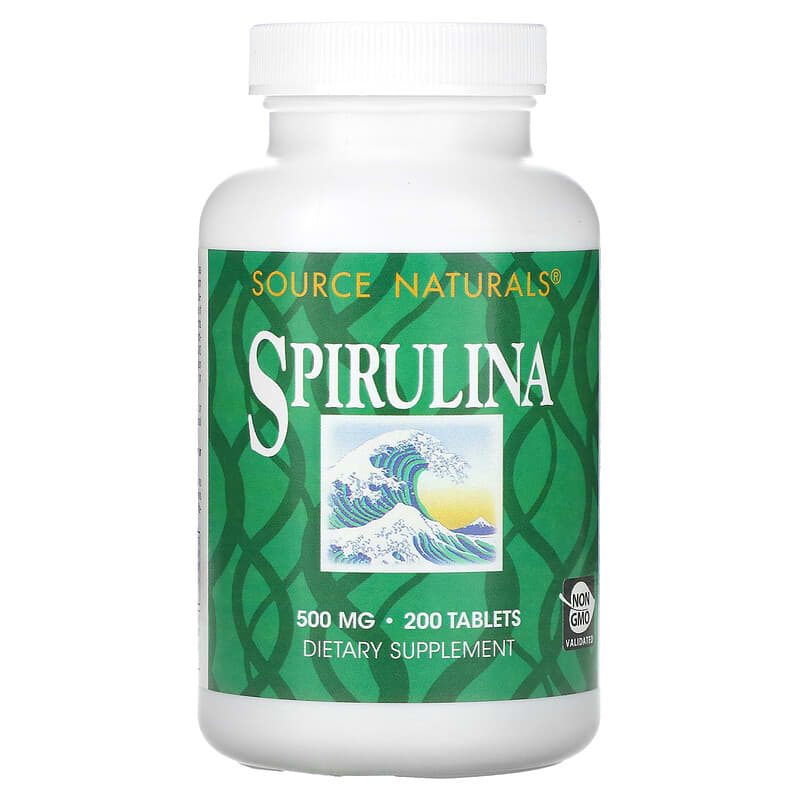 Source Naturals Spirulina 500 mg 200 viên 1 Source Naturals Spirulina 500 mg 200 Tablets 021078006381