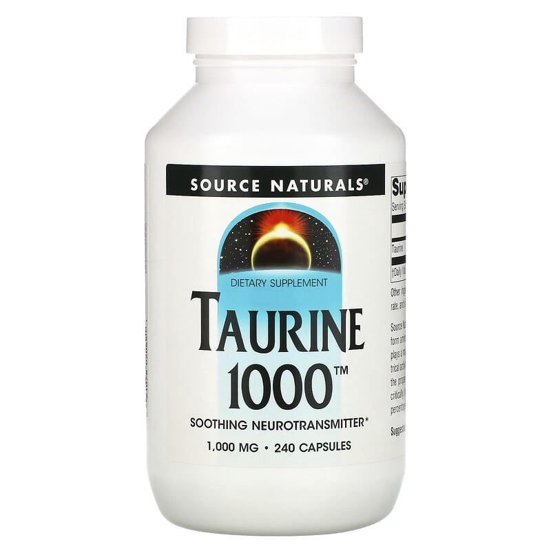 Source Naturals Taurine 1000 1.000 mg 240 Capsules 1 Source Naturals Taurine 1000 1.000 mg 240 Capsules 021078020691