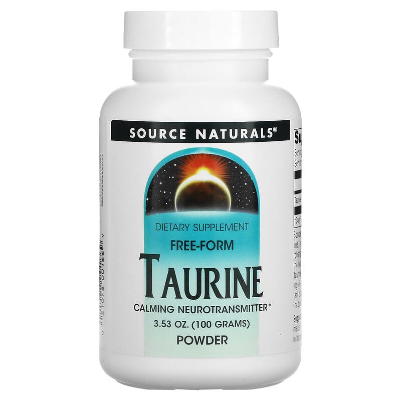 Source Naturals Taurine Powder 3.53 oz (100 g) 1 Source Naturals Taurine Powder 3.53 oz (100 g) 021078001669