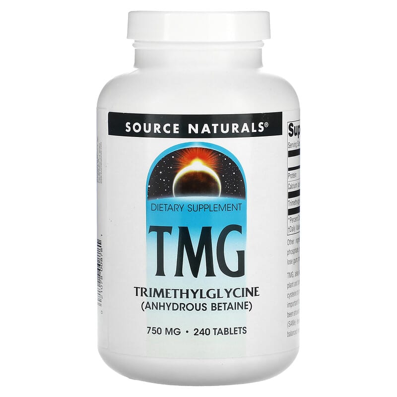 Source Naturals TMG 750 mg 240 Tablets 1 Source Naturals TMG 750 mg 240 Tablets 021078008781