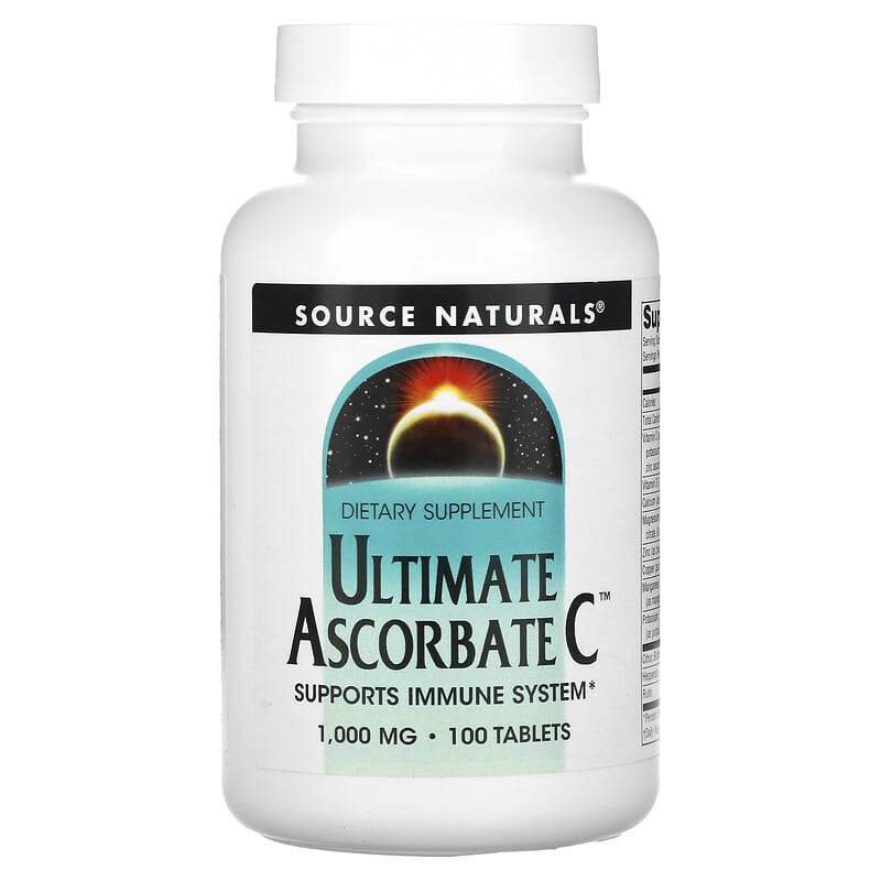 Source Naturals Ultimate Ascorbate C 1000 mg 100 viên 1 Source Naturals Ultimate Ascorbate C 1.000 mg 100 Tablets 021078008323