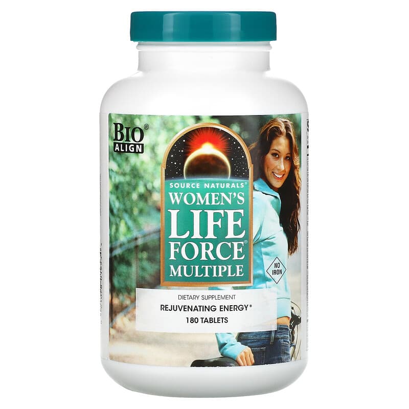 Source Naturals Women's Life Force Multiple No Iron 180 viên 1 Source Naturals Women's Life Force Multiple No Iron 180 Tablets 021078019534