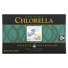 Source Naturals Yaeyama Chlorella 200 mg 300 Tablets 021078019299