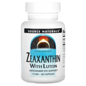 Source Naturals Zeaxanthin with Lutein 10 mg 60 Capsules 021078018827