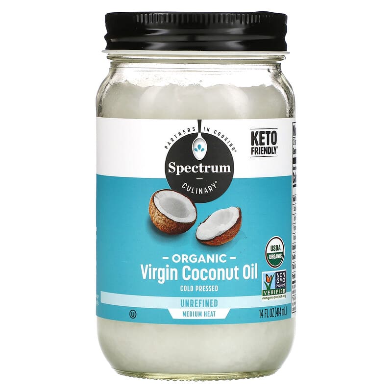 Spectrum Culinary Organic Virgin Coconut Oil Unrefined 14 fl oz (414 ml) 1 Spectrum Culinary Organic Virgin Coconut Oil Unrefined 14 fl oz (414 ml) 022506934511