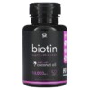 Sports Research Biotin with Coconut Oil 10.000 mcg 120 Veggie Softgels 3 Sports Research Biotin with Coconut Oil 10.000 mcg 120 Veggie Softgels 023249010159