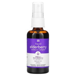 Sports Research Elderberry Sambucus Complex Liquid Spray 1.040 mg 2 fl oz (60 ml) 023249090069