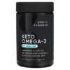 Sports Research Keto Omega with Wild Sockeye Salmon Oil 120 Softgels 3 Sports Research Keto Omega-3 with Salmon Oil 120 Softgels 023249012337