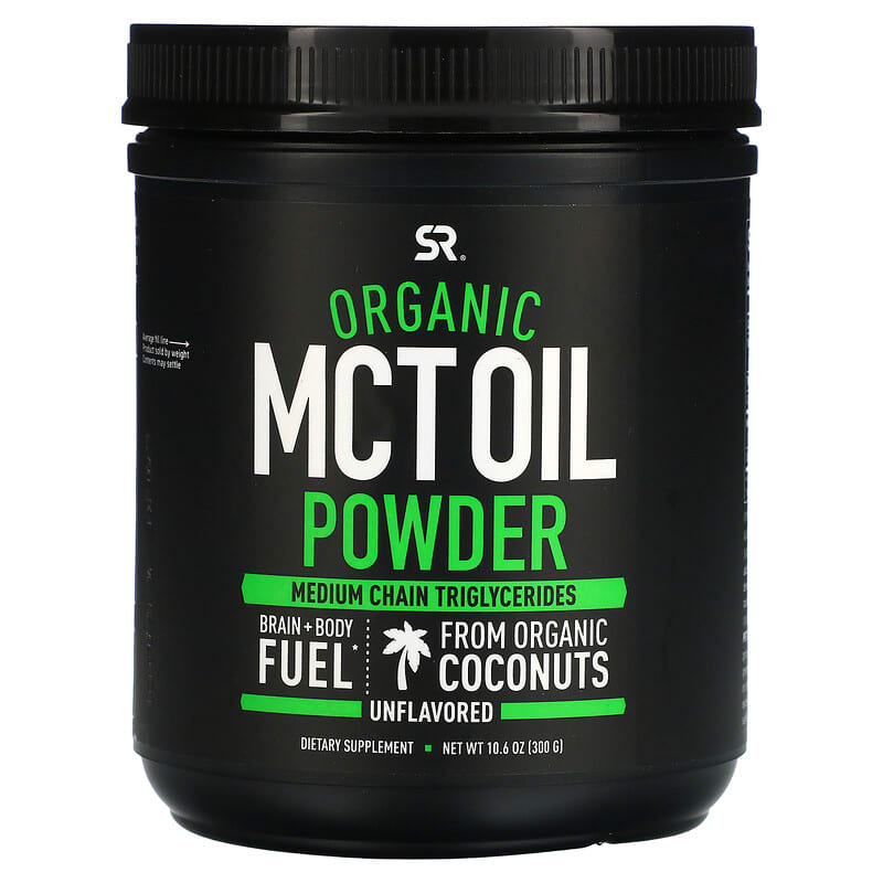 Sports Research Organic MCT Oil Powder Unflavored 10.6 oz (300 g) 1 Sports Research Organic MCT Oil Powder Unflavored 10.6 oz (300 g) 023249011187