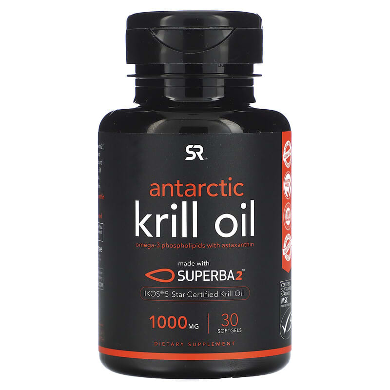 Sports Research SUPERBA 2 Antarctic Krill Oil with Astaxanthin 1.000 mg 30 Softgels 1 Sports Research SUPERBA 2 Antarctic Krill Oil with Astaxanthin 1.000 mg 30 Softgels 023249010166