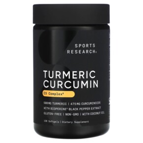 Sports Research Turmeric Curcumin 500 mg 120 Softgels 023249000839