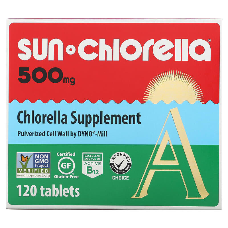 Sun Chlorella A 500 mg 120 viên 1 Sun Chlorella Chlorella 500 mg 120 Tablets 029918015111