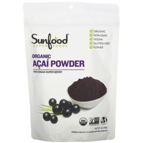 Sunfood Organic Acai Powder 4 oz (113 g) 803813806018