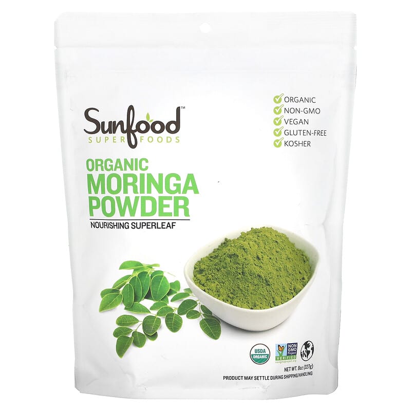 Sunfood Organic Moringa Powder 8 oz (227 g) 1 Sunfood Organic Moringa Powder 8 oz (227 g) 803813101052