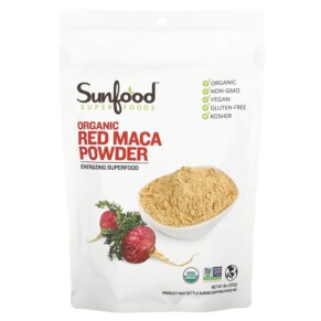 Sunfood Organic Red Maca Powder 8 oz (227 g) 803813906404