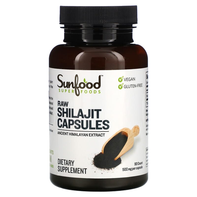 Sunfood Raw Shilajit 500 mg 90 Capsules 1 Sunfood Raw Shilajit 500 mg 90 Capsules 803813101137