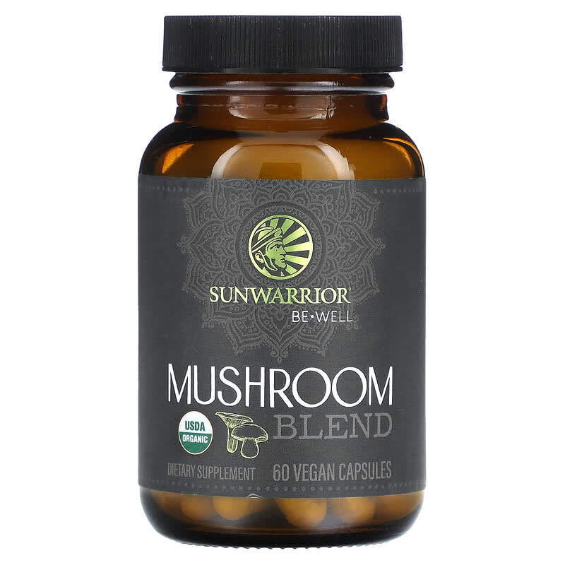 Sunwarrior Mushroom Blend 60 Vegan Capsules 1 Sunwarrior Mushroom Blend 60 Vegan Capsules 810100920036