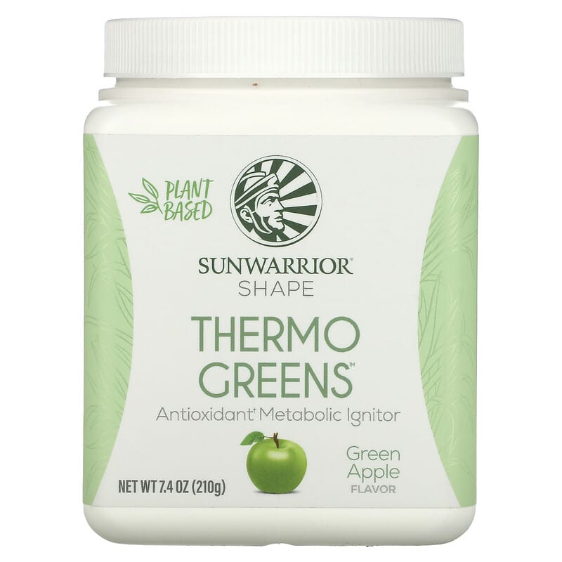 Sunwarrior Shape Thermo Greens Green Apple 7.4 oz (210 g) 1 Sunwarrior Shape Thermo Greens Green Apple 7.4 oz (210 g) 810100920302
