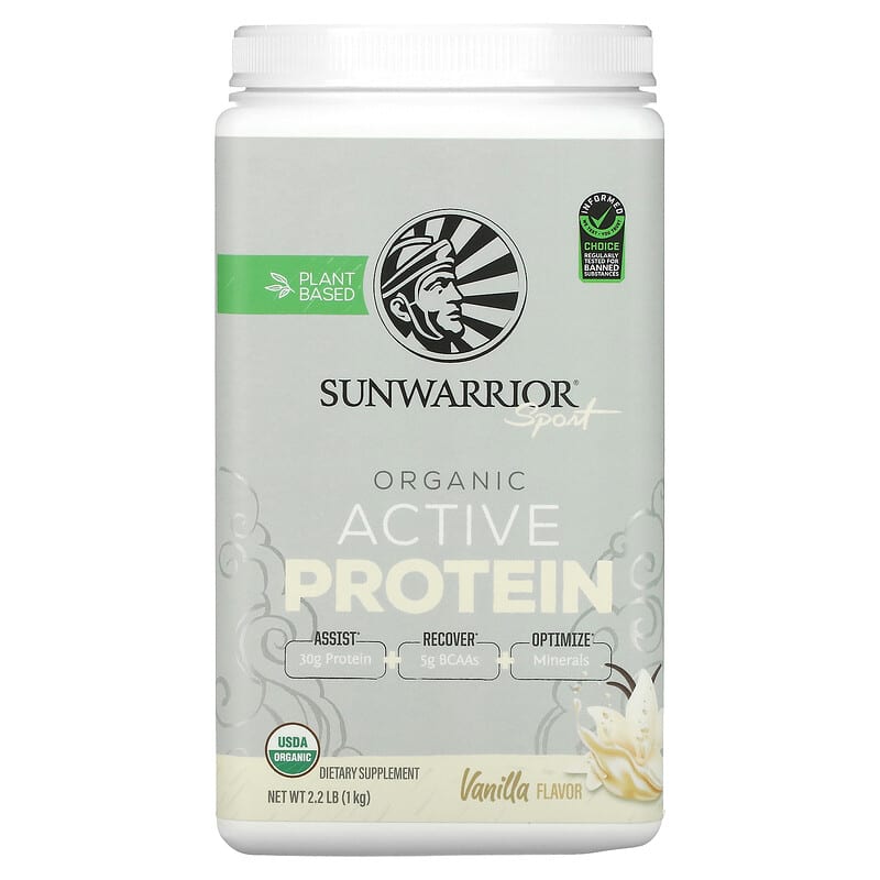 Sunwarrior Sport Organic Active Protein Vanilla 2.2 lb (1 kg) 1 Sunwarrior Sport Organic Active Protein Vanilla 2.2 lb (1 kg) 814784029832