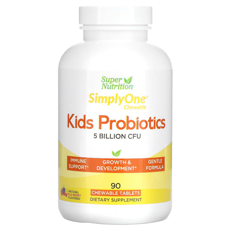 Super Nutrition Kid’s Probiotics Wild Berry Flavor 5 Billion CFU 90 Chewable Tablets 1 Super Nutrition Kid’s Probiotics Wild Berry Flavor 5 Billion CFU 90 Chewable Tablets 898220021819