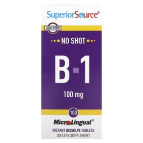 Superior Source B-1 100 mg 100 Instant Dissolve Tablets 076635905102