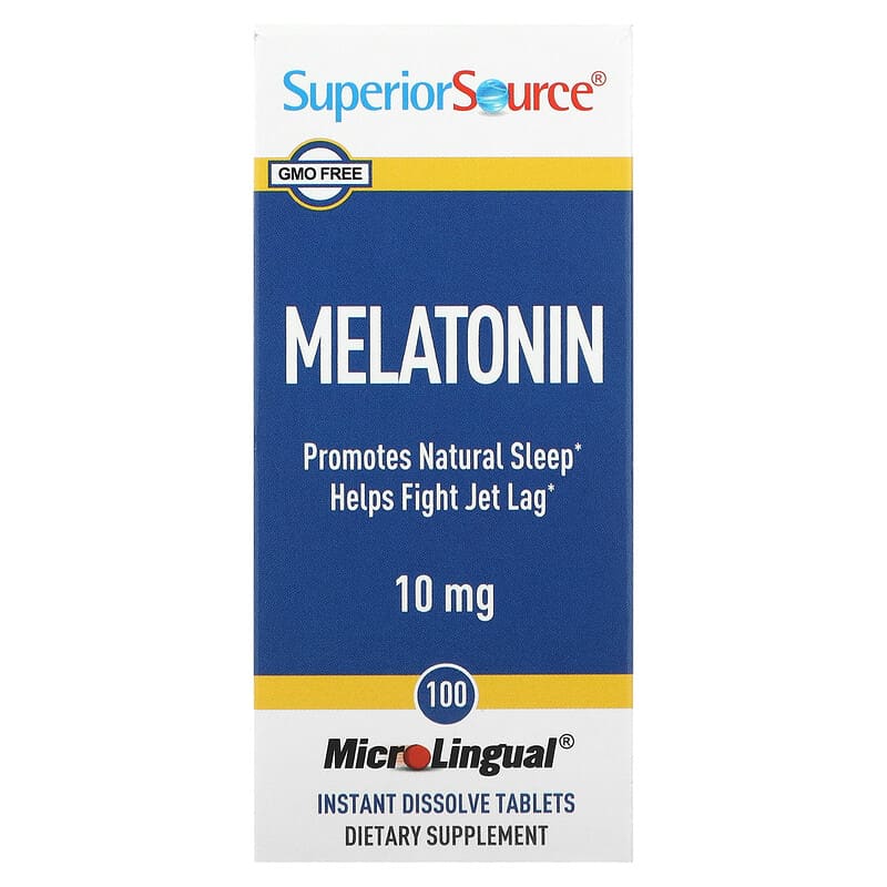 Superior Source Melatonin 10 mg 100 MicroLingual Instant Dissolve viên 1 Superior Source Melatonin 10 mg 100 MicroLingual Instant Dissolve Tablets 076635902408