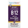 Superior Source Methylcobalamin B-12 B-6 & Folic Acid 1,000 mg/800 mg 60 viên 3 Superior Source Methylcobalamin B-12 B-6 & Folic 60 MicroLingual Instant Dissolve Tablets 076635907007