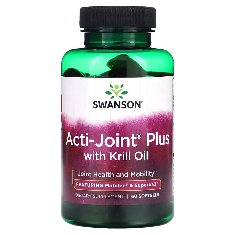 Swanson Acti-Joint Plus with Krill Oil 60 Softgels 1 Swanson Acti-Joint Plus with Krill Oil 60 Softgels 087614210124