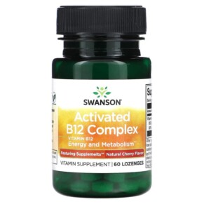 Swanson Activated B12 Complex Natural Cherry 60 Lozenges 087614029078