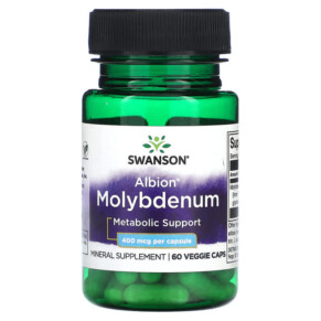 Swanson Albion Molybdenum 400 mcg 60 Veggie Caps 087614028385