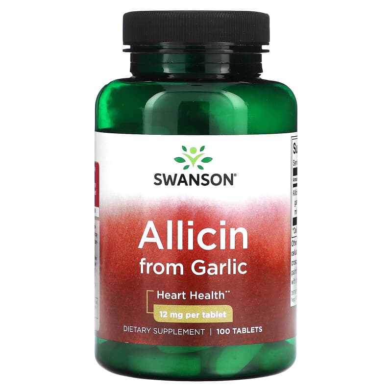 Swanson Allicin From Garlic 12 mg 100 Tablets 1 Swanson Allicin From Garlic 12 mg 100 Tablets 087614090214
