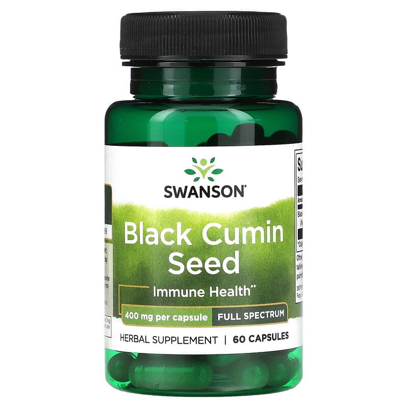 Swanson Black Cumin Seed Full Spectrum 400 mg 60 Capsules 1 Swanson Black Cumin Seed Full Spectrum 400 mg 60 Capsules 087614113616
