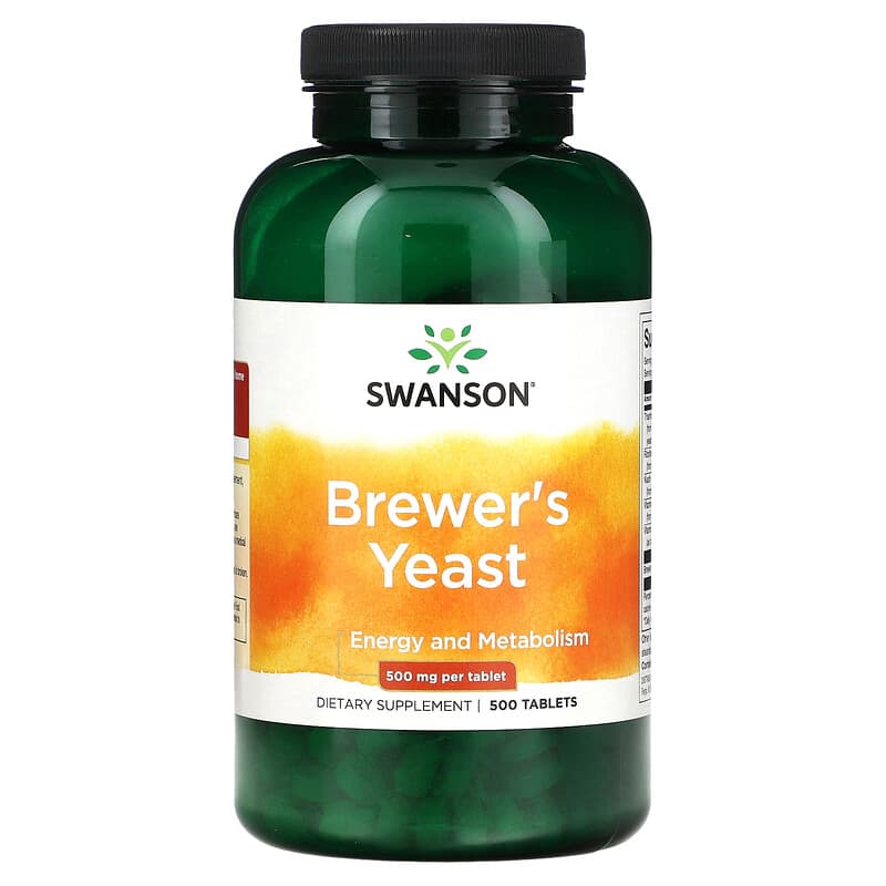 Swanson Brewer's Yeast 500 mg 500 Tablets 1 Swanson Brewer's Yeast 500 mg 500 Tablets 087614018355
