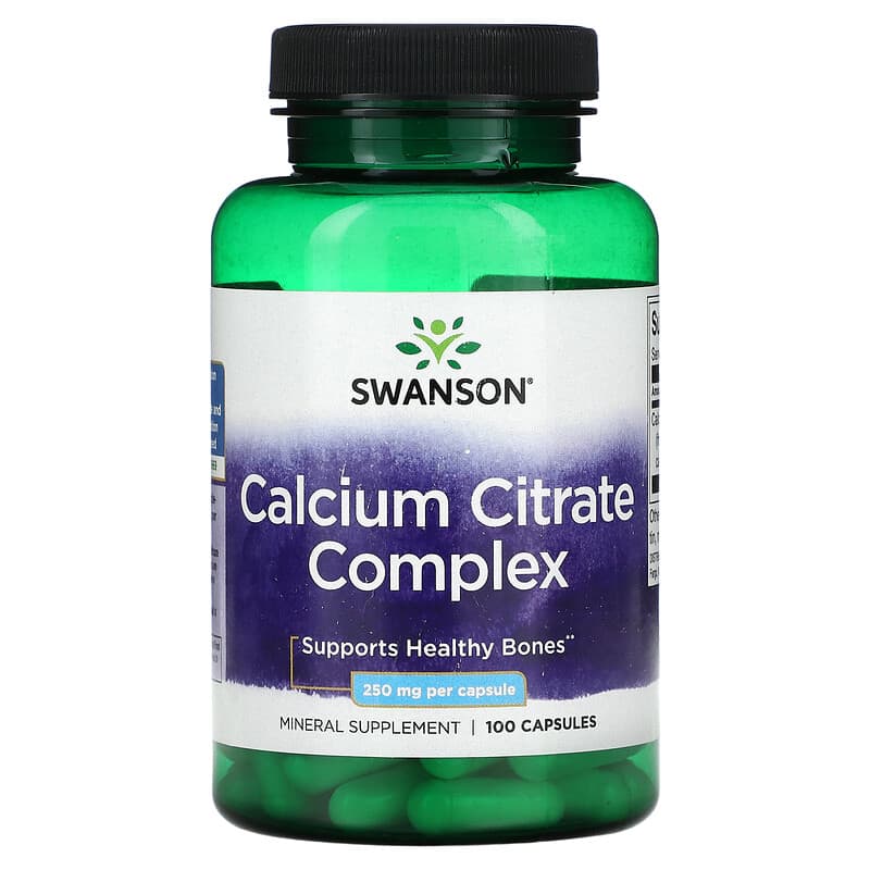 Swanson Calcium Citrate Complex 250 mg 100 Capsules 1 Swanson Calcium Citrate Complex 250 mg 100 Capsules 087614110066
