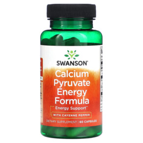 Swanson Calcium Pyruvate Energy Formula 60 Capsules 087614023137