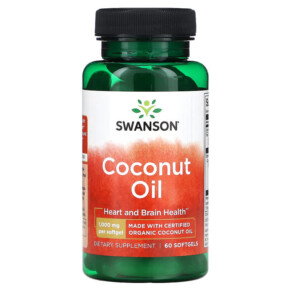 Swanson Coconut Oil 1.000 mg 60 Softgels 087614170459