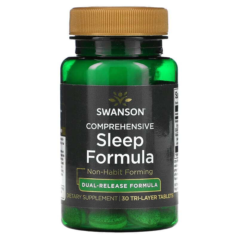 Swanson Comprehensive Sleep Formula 30 Tri-Layer viêns 1 Swanson Comprehensive Sleep Formula 30 Tri-Layer Tabletss 087614210773