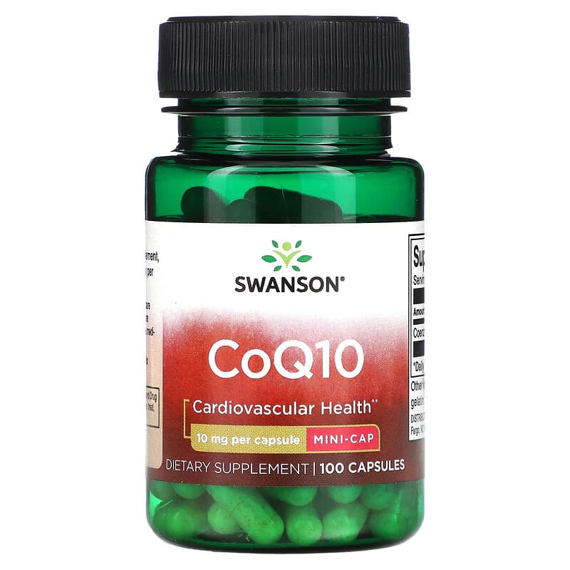 Swanson CoQ10 10 mg 100 Capsules 1 Swanson CoQ10 10 mg 100 Capsules 087614018577