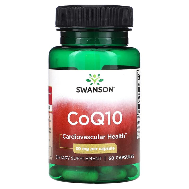 Swanson CoQ10 30 mg 60 Capsules 1 Swanson CoQ10 30 mg 60 Capsules 087614016276