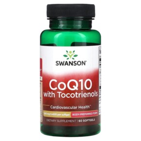 Swanson CoQ10 with Tocotrienols 200 mg 60 Softgels 087614023458