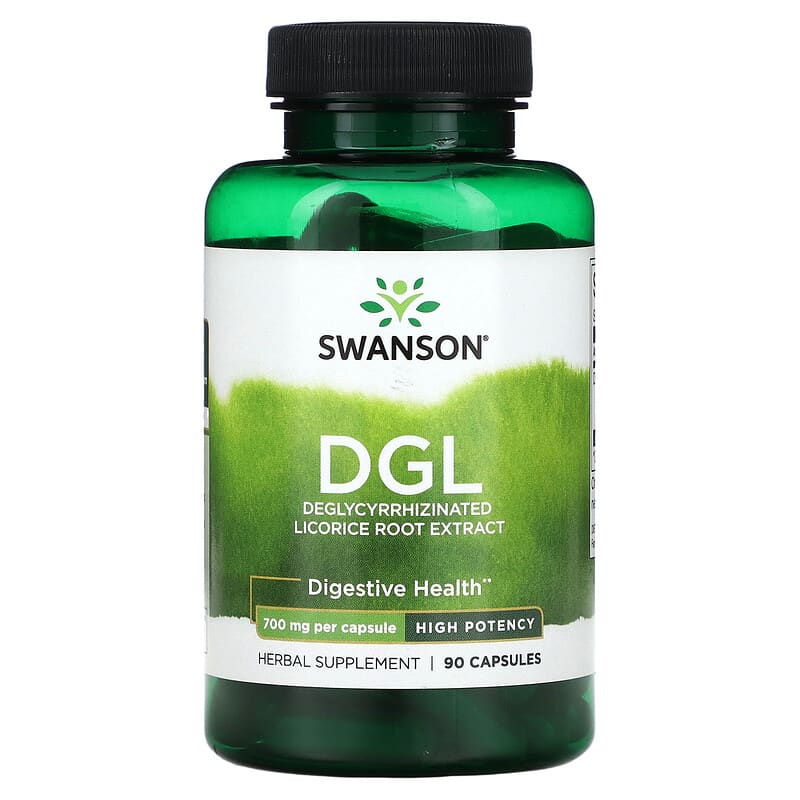 Swanson DGL High Potency 700 mg 90 Capsules 1 Swanson DGL High Potency 700 mg 90 Capsules 087614142968