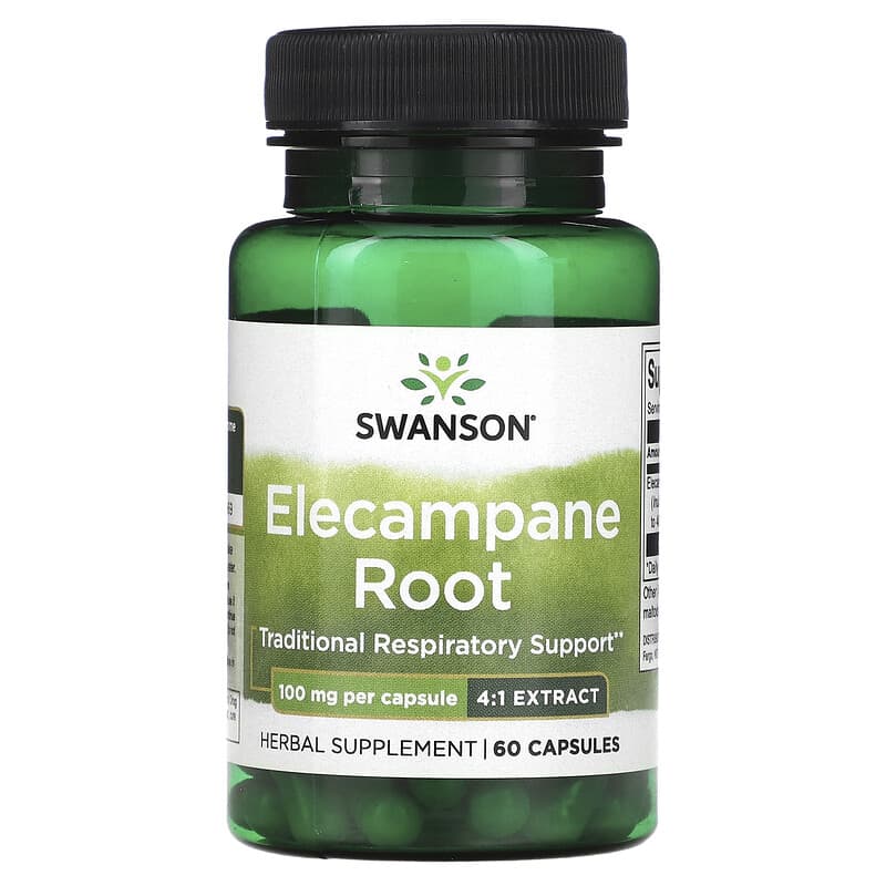 Swanson Elecampane Root 100 mg 60 Capsules 1 Swanson Elecampane Root 100 mg 60 Capsules 087614112978