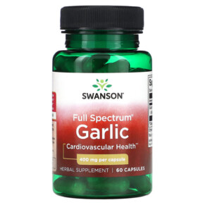 Swanson Full Spectrum Garlic 400 mg 60 Capsules 087614112633