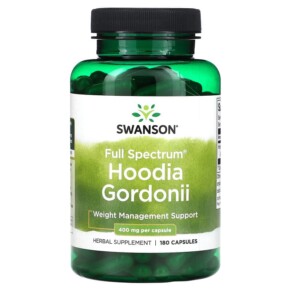 Swanson Full Spectrum Hoodia Gordonii 400 mg 180 Capsules 087614110516